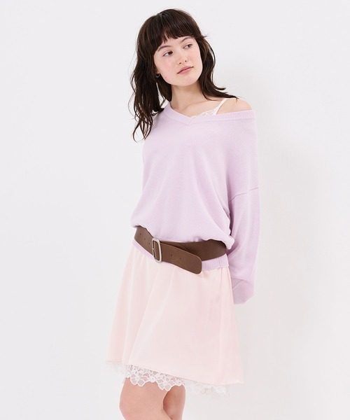 TINA:JOJUN(ティーナジョジュン)の「レーストリム キャミ ワンピース TINA:JOJUN(ワンピース・レディース・ベビーピンク/ミント・M)」の8枚目の写真
