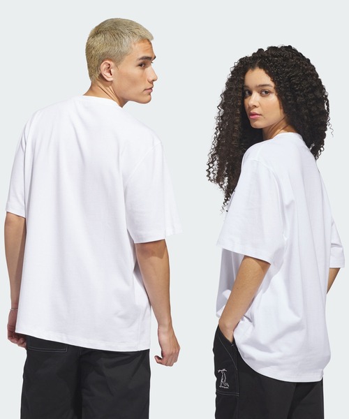 adidas(アディダス)の「スケートボーディング x マーク・ゴンザレス ロゴ Tシャツ / アディダスオリジナルス adidas Originals(Tシャツ/カットソー・メンズ・ホワイト・XX-LARGE/LARGE/MEDIUM/SMALL/X-LARGE/X-SMALL)」の2枚目の写真