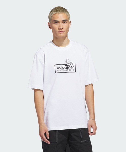 adidas(アディダス)の「スケートボーディング x マーク・ゴンザレス ロゴ Tシャツ / アディダスオリジナルス adidas Originals(Tシャツ/カットソー・メンズ・ホワイト・XX-LARGE/LARGE/MEDIUM/SMALL/X-LARGE/X-SMALL)」の3枚目の写真