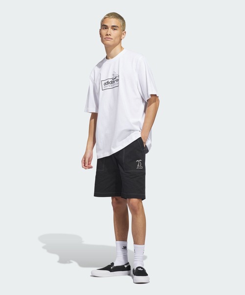 adidas(アディダス)の「スケートボーディング x マーク・ゴンザレス ロゴ Tシャツ / アディダスオリジナルス adidas Originals(Tシャツ/カットソー・メンズ・ホワイト・XX-LARGE/LARGE/MEDIUM/SMALL/X-LARGE/X-SMALL)」の5枚目の写真