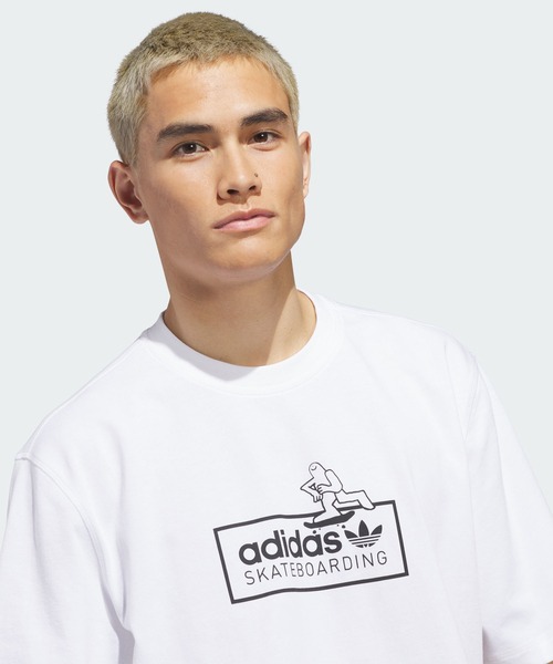adidas(アディダス)の「スケートボーディング x マーク・ゴンザレス ロゴ Tシャツ / アディダスオリジナルス adidas Originals(Tシャツ/カットソー・メンズ・ホワイト・XX-LARGE/LARGE/MEDIUM/SMALL/X-LARGE/X-SMALL)」の7枚目の写真