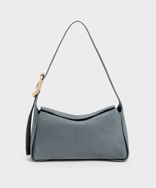 CHARLES & KEITH(チャールズ & キース)の「Aislin アシュリン ショルダーバッグ(ショルダーバッグ・レディース・ブルー系その他7/レディッシュグレー/ダークブラウン系5・S)」の6枚目の写真