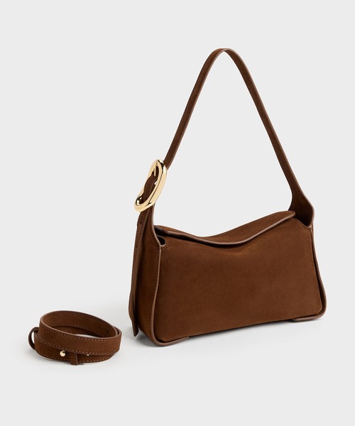 CHARLES & KEITH(チャールズ & キース)の「Aislin アシュリン ショルダーバッグ(ショルダーバッグ・レディース・ブルー系その他7/レディッシュグレー/ダークブラウン系5・S)」の18枚目の写真