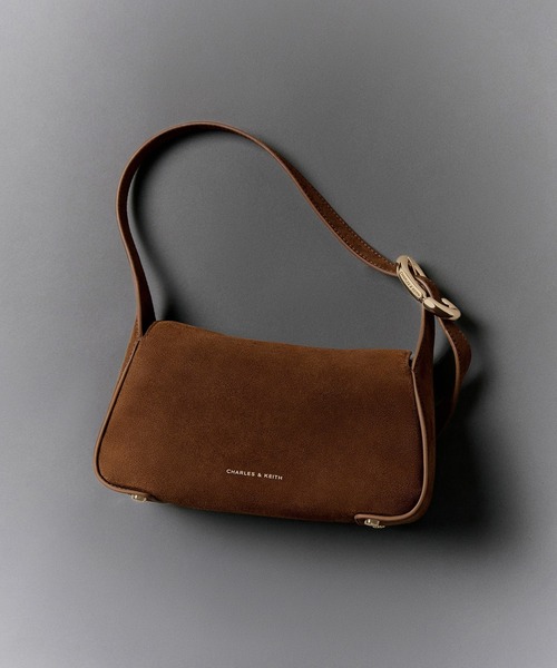 CHARLES & KEITH(チャールズ & キース)の「Aislin アシュリン ショルダーバッグ(ショルダーバッグ・レディース・ブルー系その他7/レディッシュグレー/ダークブラウン系5・S)」の16枚目の写真