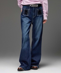 X-girl | HEART POCKET FLARE DENIM PANTS(デニムパンツ)