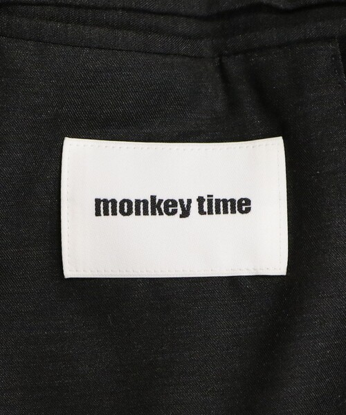 MONKEY TIME(モンキータイム)の「ウール リネン ダブル ブレスト ジャケット(テーラードジャケット・メンズ・ブラック・S/M/L/XL)」の12枚目の写真