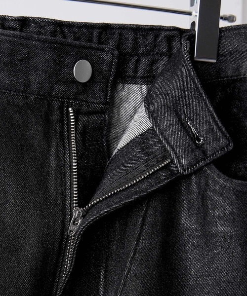 CLEL(クレイル)の「【CLEL】Coating Denim Pants / コーティングデニムパンツ(デニムパンツ・メンズ・ブラック・XS/S/M/L)」の7枚目の写真