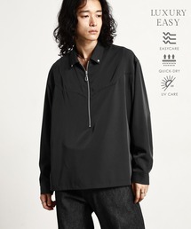 【LUXURY＋EASY】＜イージーケア＞WESTERN HALF ZIP SHIRTS/ラグイージーウエスタンハーフジップシャツLS