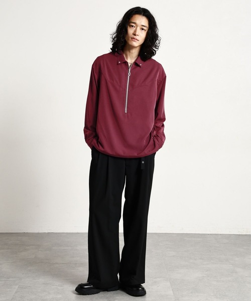 RAGEBLUE（レイジブルー）の「【LUXURY＋EASY】＜イージーケア＞WESTERN HALF ZIP SHIRTS/ラグイージーウエスタンハーフジップシャツLS（シャツ/ブラウス・メンズ・グレー/ワインレッド/ブラック・MEDIUM/LARGE）」の7枚目の写真