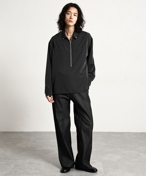 RAGEBLUE（レイジブルー）の「【LUXURY＋EASY】＜イージーケア＞WESTERN HALF ZIP SHIRTS/ラグイージーウエスタンハーフジップシャツLS（シャツ/ブラウス・メンズ・グレー/ワインレッド/ブラック・MEDIUM/LARGE）」の10枚目の写真