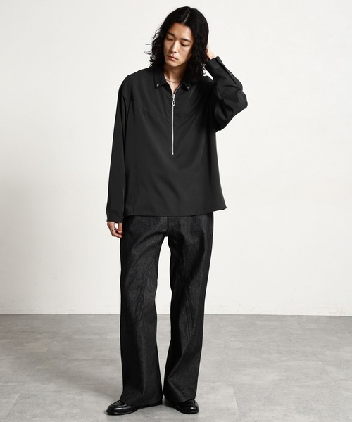 RAGEBLUE（レイジブルー）の「【LUXURY＋EASY】＜イージーケア＞WESTERN HALF ZIP SHIRTS/ラグイージーウエスタンハーフジップシャツLS（シャツ/ブラウス・メンズ・グレー/ワインレッド/ブラック・MEDIUM/LARGE）」の11枚目の写真