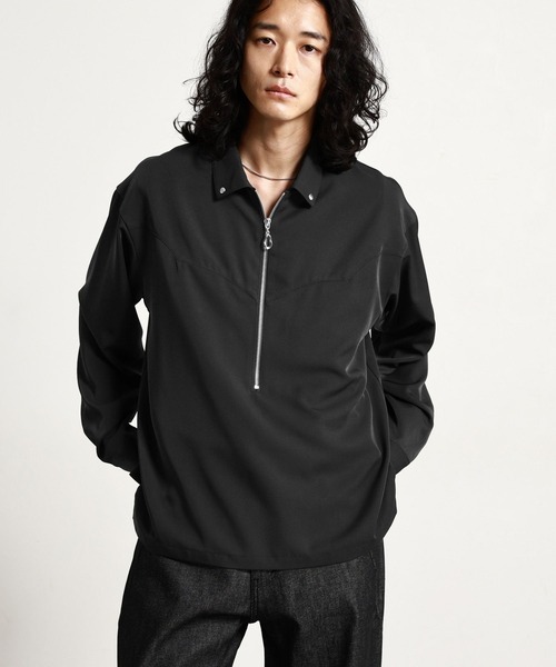 RAGEBLUE（レイジブルー）の「【LUXURY＋EASY】＜イージーケア＞WESTERN HALF ZIP SHIRTS/ラグイージーウエスタンハーフジップシャツLS（シャツ/ブラウス・メンズ・グレー/ワインレッド/ブラック・MEDIUM/LARGE）」の12枚目の写真
