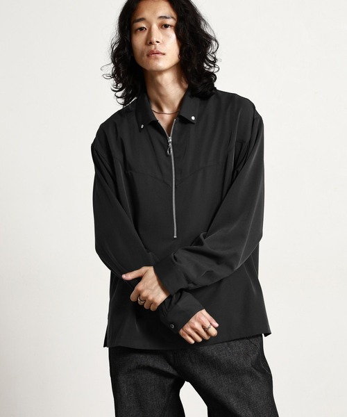 RAGEBLUE（レイジブルー）の「【LUXURY＋EASY】＜イージーケア＞WESTERN HALF ZIP SHIRTS/ラグイージーウエスタンハーフジップシャツLS（シャツ/ブラウス・メンズ・グレー/ワインレッド/ブラック・MEDIUM/LARGE）」の13枚目の写真