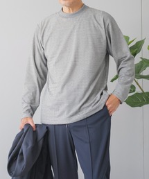 ELLE PLANETE（エルプラネット）の「モックネック ジャガードTシャツ - 長袖 ELLE PLANETE（Tシャツ/カットソー）」