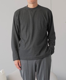 ELLE PLANETE（エルプラネット）の「モックネック ジャガードTシャツ - 長袖 ELLE PLANETE（Tシャツ/カットソー）」