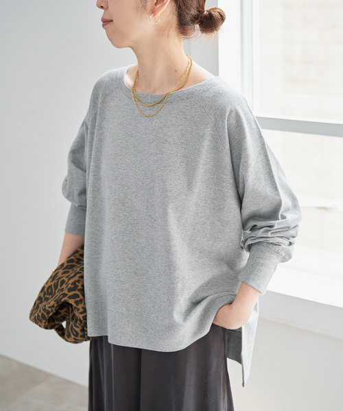Spick & Span(スピックアンドスパン)の「ロングスリーブラグランスウェット(スウェット・レディース・ブラウン/グレー/チャコールグレー・FREE)」の21枚目の写真