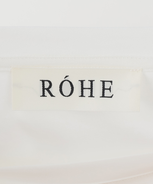 journal standard L'essage(ジャーナルスタンダードレサージュ)の「ROHE/ローエ Oversized cotton silk t-shirt Tシャツ(Tシャツ/カットソー・レディース・ホワイト・36)」の6枚目の写真