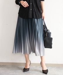 MK MICHEL KLEIN（エムケーミッシェルクラン）の「[洗える]グラデーションデザインニットプリーツスカート（スカート）」