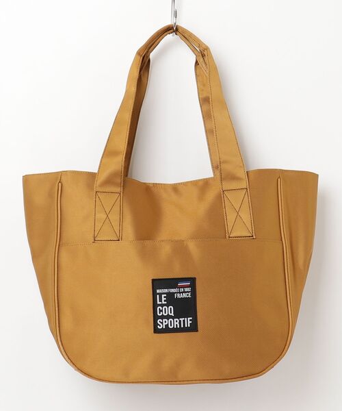 le coq sportif GOLF（ルコックスポルティフゴルフ）の「ルコックゴルフ　2WAYユニセックストートバッグ（トートバッグ・メンズ・杢グレー/ブラック/イエロー系その他2/ホワイト×ネイビー/ピンク・FREE）」の4枚目の写真