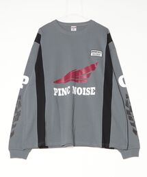 over print（オーバープリント）の「overprint/オーバープリント/OP FLAG L/S Tee PINC NOISE（Tシャツ/カットソー）」