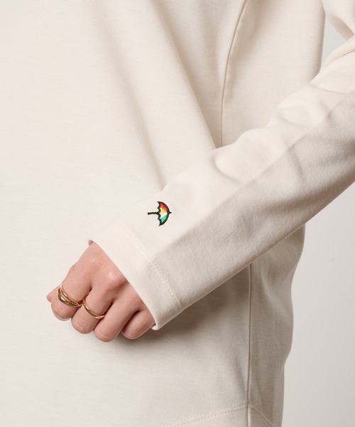 Arnold Palmer(アーノルドパーマー)の「パーマー ワンポイント ロングスリーブ Tシャツ(Tシャツ/カットソー・レディース・アイボリー/杢グレー/ダークブラウン/ブラック・S/M/L)」の15枚目の写真