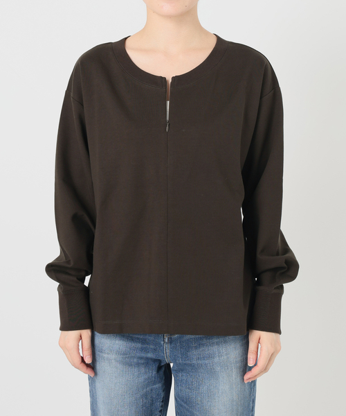 Spick & Span(スピックアンドスパン)の「スキッパーネックタックプルオーバー(Tシャツ/カットソー・レディース・ブラウン/カーキ・FREE)」の17枚目の写真