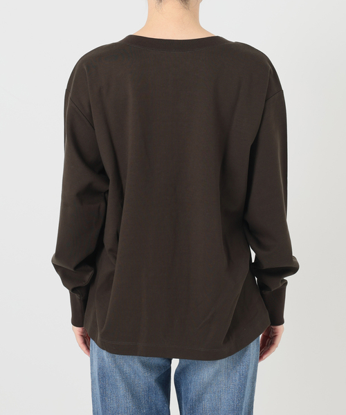 Spick & Span(スピックアンドスパン)の「スキッパーネックタックプルオーバー(Tシャツ/カットソー・レディース・ブラウン/カーキ・FREE)」の19枚目の写真