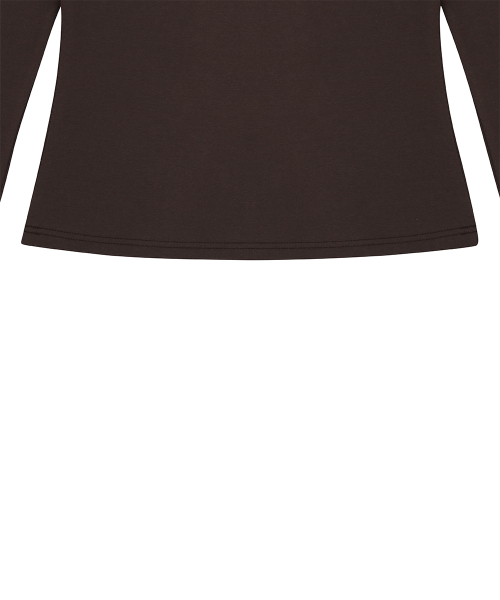 LUVISTRUE（ラヴイズトゥルー）の「RL FRILL SLEEVE TEE(BROWN)（Tシャツ/カットソー・レディース・その他・FREE）」の6枚目の写真