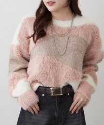 異素材切替プルオーバー