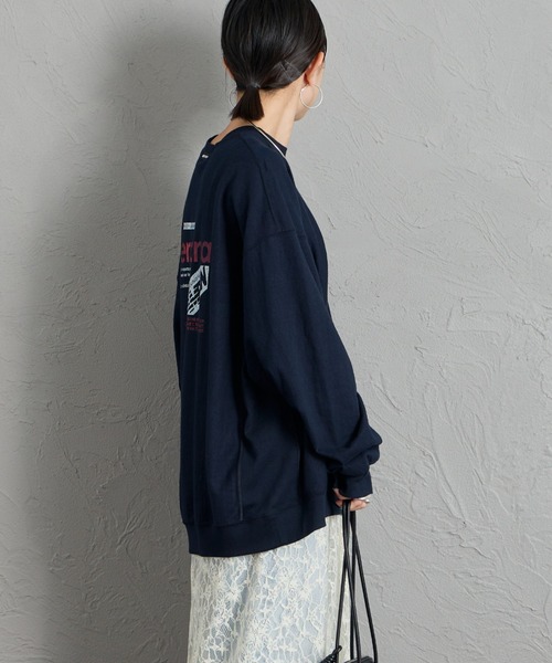 AMERICANA（アメリカーナ）の「[Americana/アメリカーナ] americana バックプリントロンT（Tシャツ/カットソー・レディース・マスタード/オートミール/ネイビー・ONE SIZE）」の4枚目の写真