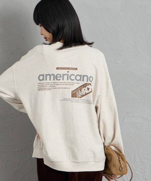 americana 後背印花長袖T恤