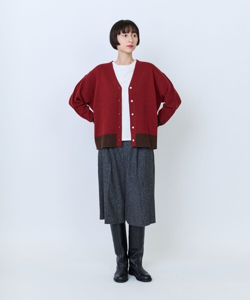 LOISIR(ロワズィール)の「ウール混ツイードハーフパンツ(その他パンツ・レディース・グレー系その他/ネイビー・38/40)」の5枚目の写真