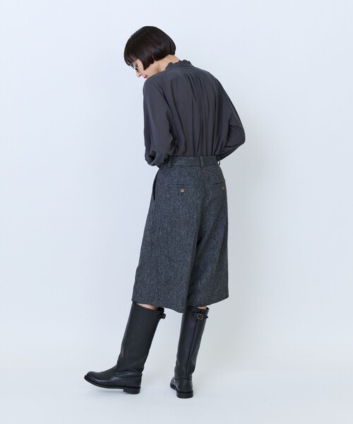 LOISIR(ロワズィール)の「ウール混ツイードハーフパンツ(その他パンツ・レディース・グレー系その他/ネイビー・38/40)」の8枚目の写真