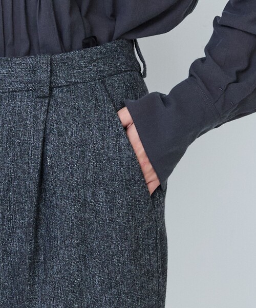 LOISIR(ロワズィール)の「ウール混ツイードハーフパンツ(その他パンツ・レディース・グレー系その他/ネイビー・38/40)」の16枚目の写真