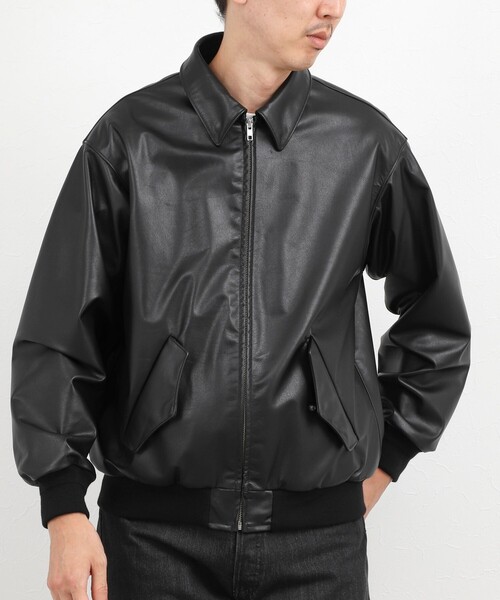 NOLLEY’S(ノーリーズ)の「A-2タイプ カウレザージャケット 26AW(ブルゾン・メンズ・ブラック・M/S/XL/L)」の2枚目の写真