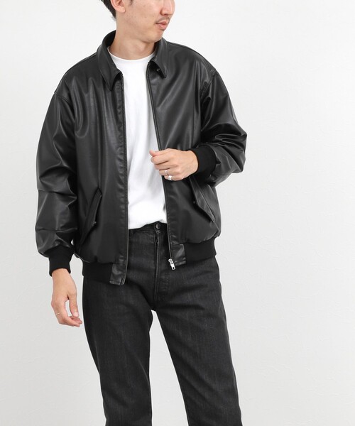 NOLLEY’S(ノーリーズ)の「A-2タイプ カウレザージャケット 26AW(ブルゾン・メンズ・ブラック・M/S/XL/L)」の5枚目の写真