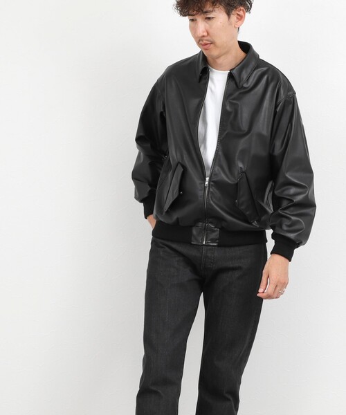 NOLLEY’S(ノーリーズ)の「A-2タイプ カウレザージャケット 26AW(ブルゾン・メンズ・ブラック・M/S/XL/L)」の6枚目の写真