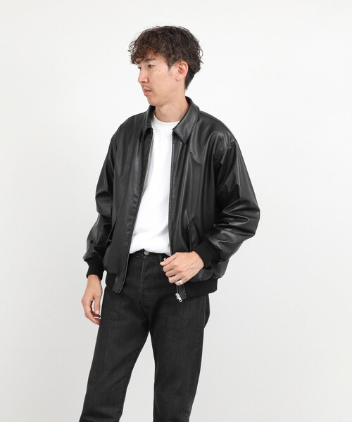 NOLLEY’S(ノーリーズ)の「A-2タイプ カウレザージャケット 26AW(ブルゾン・メンズ・ブラック・M/S/XL/L)」の10枚目の写真