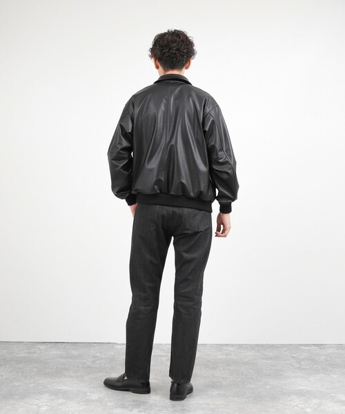 NOLLEY’S(ノーリーズ)の「A-2タイプ カウレザージャケット 26AW(ブルゾン・メンズ・ブラック・M/S/XL/L)」の13枚目の写真
