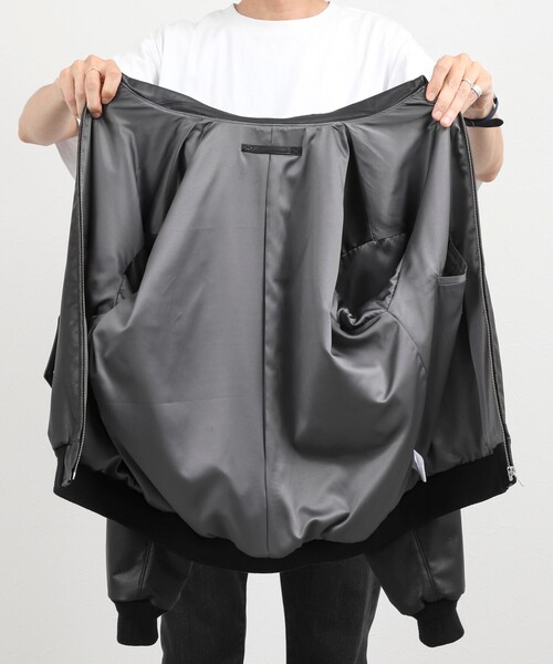NOLLEY’S(ノーリーズ)の「A-2タイプ カウレザージャケット 26AW(ブルゾン・メンズ・ブラック・M/S/XL/L)」の16枚目の写真