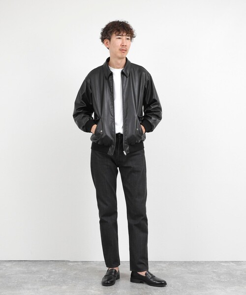 NOLLEY’S(ノーリーズ)の「A-2タイプ カウレザージャケット 26AW(ブルゾン・メンズ・ブラック・M/S/XL/L)」の18枚目の写真