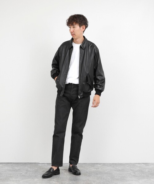 NOLLEY’S(ノーリーズ)の「A-2タイプ カウレザージャケット 26AW(ブルゾン・メンズ・ブラック・M/S/XL/L)」の19枚目の写真