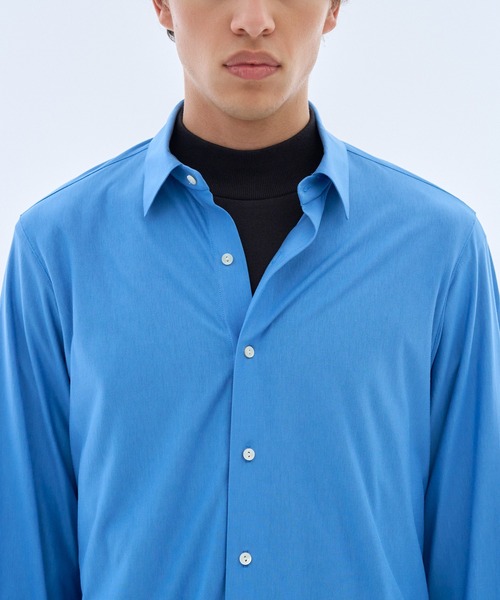 ESTNATION(エストネーション)の「GOOD PEOPLE GOOD STITCHING GOOD PRODUCT for ESTNATION / シルクコットン スーパーハイゲージ ジャージーシャツ(シャツ/ブラウス・メンズ・ライトブルー/カリビアンブルー/アイボリー・MEDIUM/LARGE)」の22枚目の写真