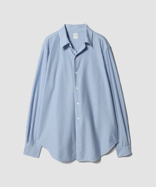 ESTNATION(エストネーション)の「GOOD PEOPLE GOOD STITCHING GOOD PRODUCT for ESTNATION / シルクコットン スーパーハイゲージ ジャージーシャツ(シャツ/ブラウス・メンズ・ライトブルー/カリビアンブルー/アイボリー・MEDIUM/LARGE)」の12枚目の写真