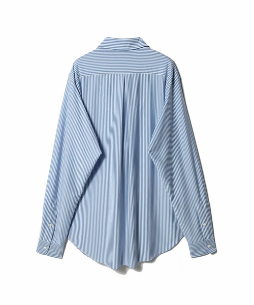 ESTNATION(エストネーション)の「GOOD PEOPLE GOOD STITCHING GOOD PRODUCT for ESTNATION / シルクコットン スーパーハイゲージ ジャージーシャツ(シャツ/ブラウス・メンズ・ライトブルー/カリビアンブルー/アイボリー・MEDIUM/LARGE)」の9枚目の写真