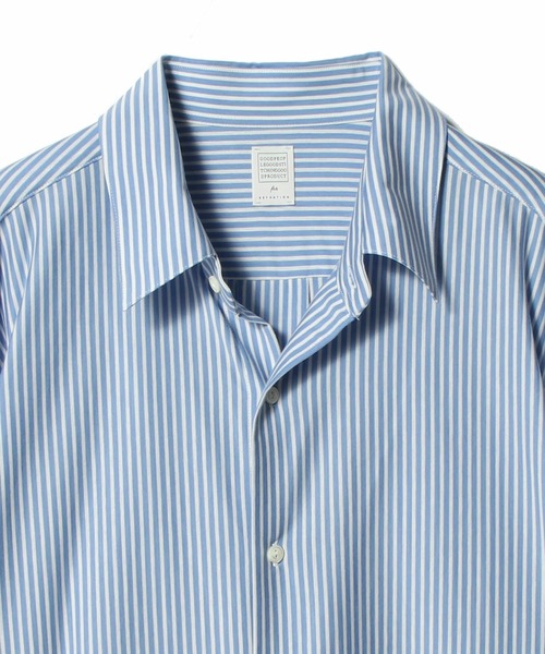 ESTNATION(エストネーション)の「GOOD PEOPLE GOOD STITCHING GOOD PRODUCT for ESTNATION / シルクコットン スーパーハイゲージ ジャージーシャツ(シャツ/ブラウス・メンズ・ライトブルー/カリビアンブルー/アイボリー・MEDIUM/LARGE)」の10枚目の写真
