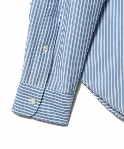 ESTNATION(エストネーション)の「GOOD PEOPLE GOOD STITCHING GOOD PRODUCT for ESTNATION / シルクコットン スーパーハイゲージ ジャージーシャツ(シャツ/ブラウス・メンズ・ライトブルー/カリビアンブルー/アイボリー・MEDIUM/LARGE)」の11枚目の写真