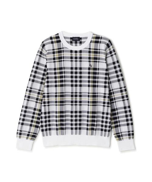PEARLY GATES(パーリーゲイツ)の「【PEARLY GATES】14Gメッシュクルーネックニットプルオーバー <チェック柄> (MENS)(ニット/セーター・メンズ・ホワイト系その他・MEDIUM/LARGE/XX-LARGE/X-LARGE)」の13枚目の写真