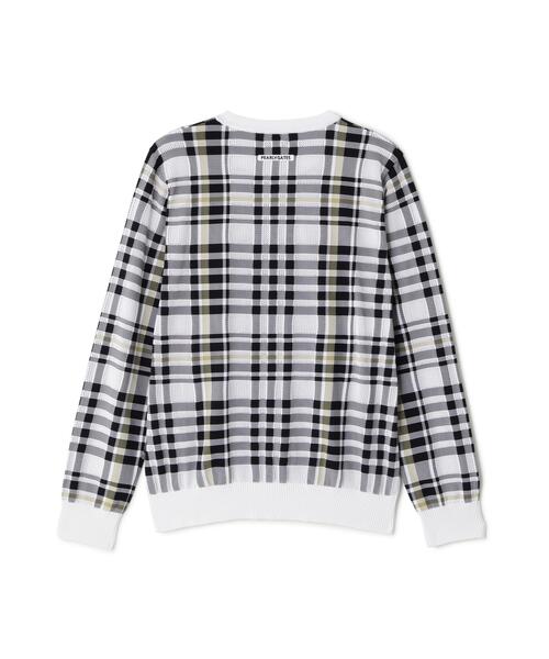 PEARLY GATES(パーリーゲイツ)の「【PEARLY GATES】14Gメッシュクルーネックニットプルオーバー <チェック柄> (MENS)(ニット/セーター・メンズ・ホワイト系その他・MEDIUM/LARGE/XX-LARGE/X-LARGE)」の14枚目の写真