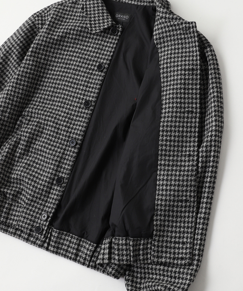 WISM(ウィズム)の「GRAND COLLECTION / グランド コレクション HOUNDSTOOTH WOOL JACKET(その他アウター・メンズ・ブラウン/ブラック・MEDIUM/LARGE)」の6枚目の写真